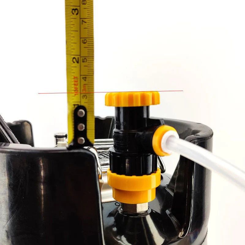 POK duotight 8mm x Flow Control Ball Lock Disconnect (Liquid Black + Yellow)
