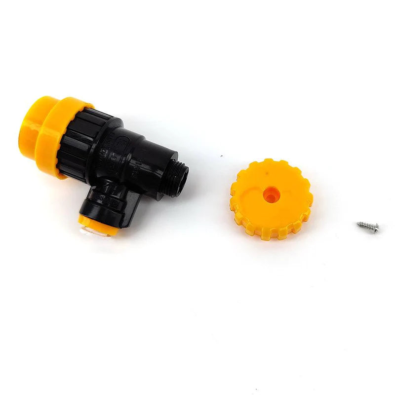 POK duotight 8mm x Flow Control Ball Lock Disconnect (Liquid Black + Yellow)