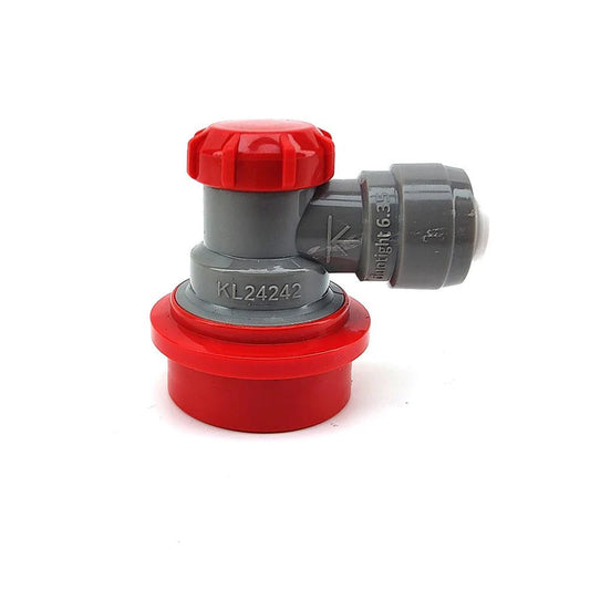 duotight 6.35mm (1/4'') x Ball Lock Disconnect - (Grey + Red Gas)