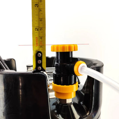 POK duotight 8mm x Flow Control Ball Lock Disconnect (Liquid Black + Yellow)