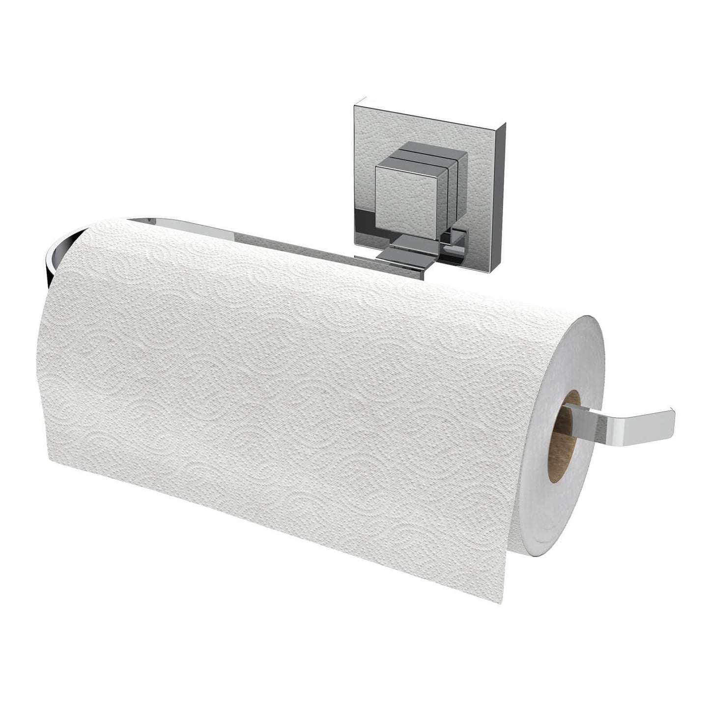 EvoVac Suction Chrome Kitchen Paper Towel Holder