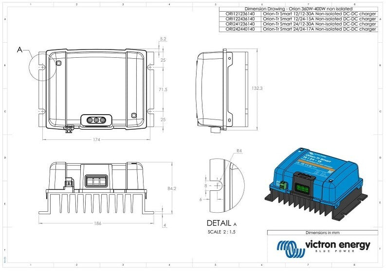 Victron Orion-Tr Smart 12-12-30A (360W) Non-isolated DC-DC charger